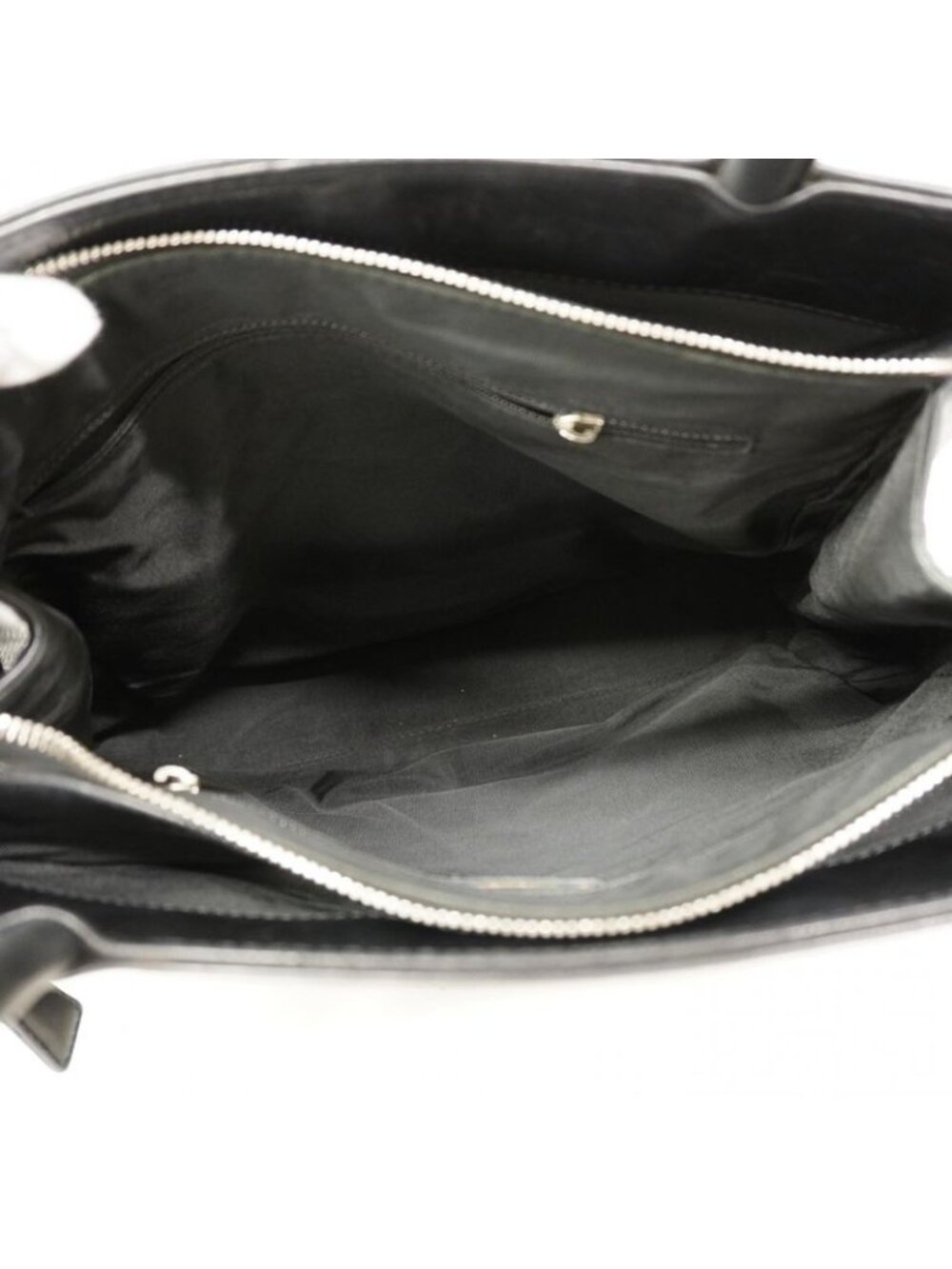 Chanel Tote Quilted Lambskin Black Silver - Picture 4 of 10